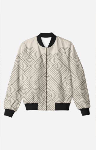 Men's Bomber Jacket - Abstract Design