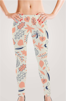 Women's Leggings - Pastel Autumn