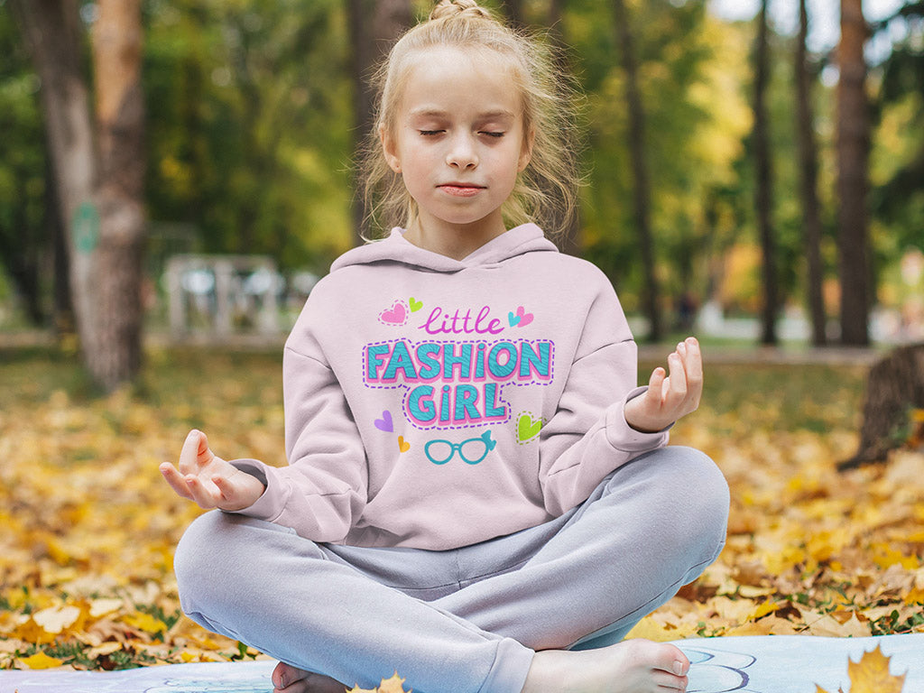 Kid's Hoodie Sweatshirt - Little Fashion Girl