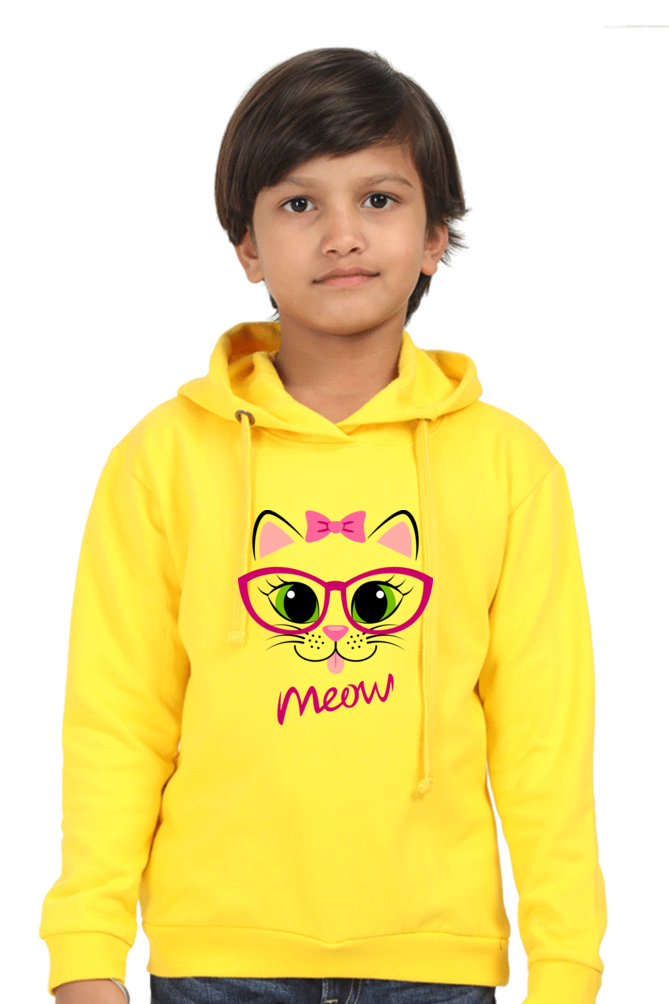 Kid's Hoodne Sweatshirt - Meow