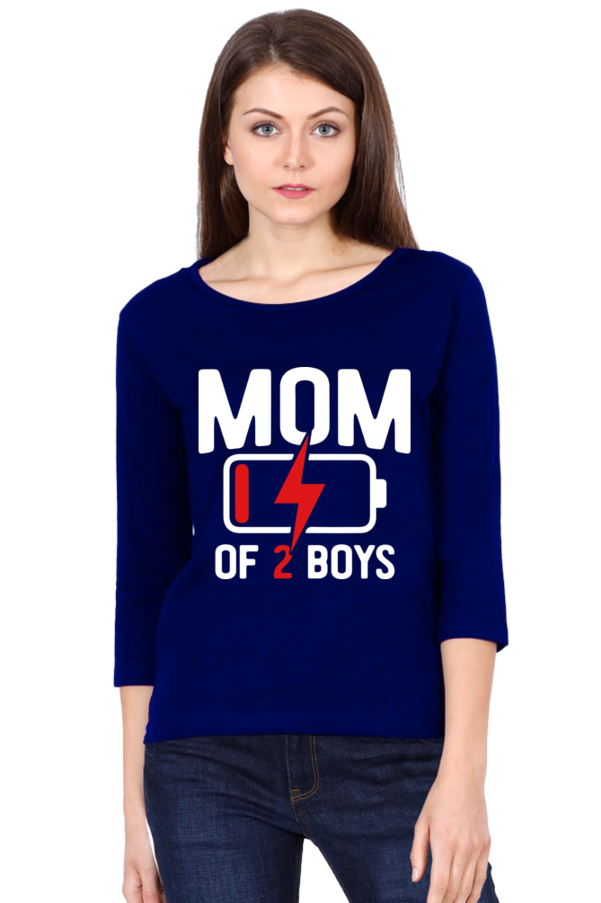 Women's 3/4 Sleeves T-shirt - Mom of 2
