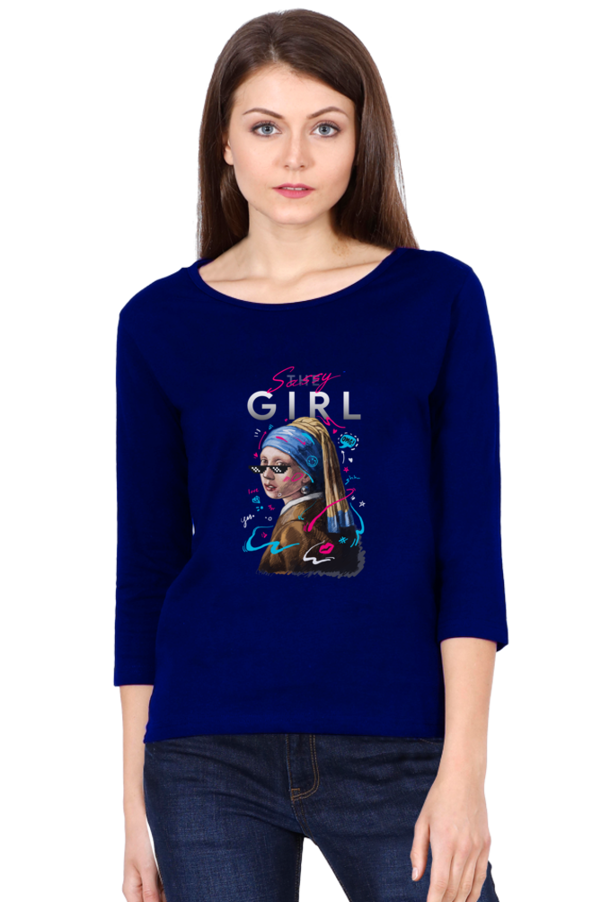 Women's 3/4 Sleeves T-shirt - Sassy Girl