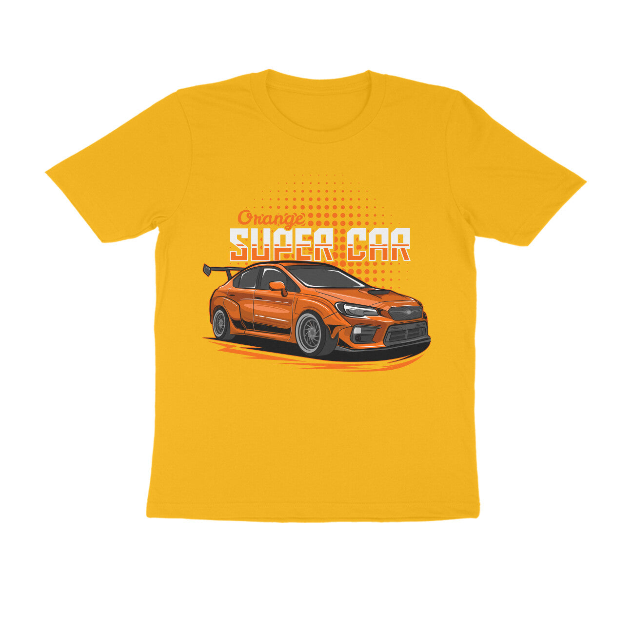 Men's Half Sleeve Round Neck T-Shirt - Muscle Car