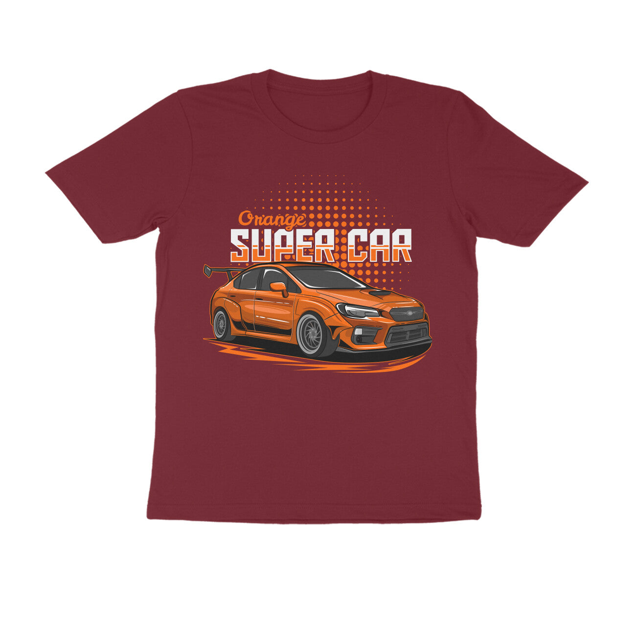 Men's Half Sleeve Round Neck T-Shirt - Muscle Car
