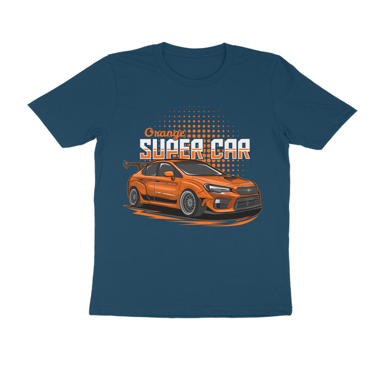 Men's Half Sleeve Round Neck T-Shirt - Muscle Car
