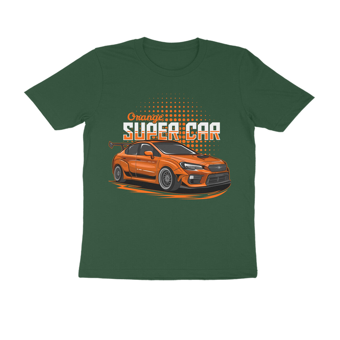 Men's Half Sleeve Round Neck T-Shirt - Muscle Car