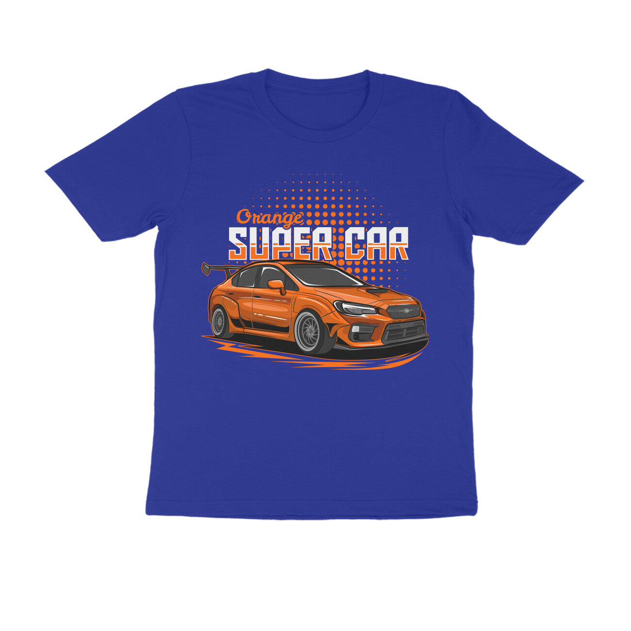 Men's Half Sleeve Round Neck T-Shirt - Muscle Car