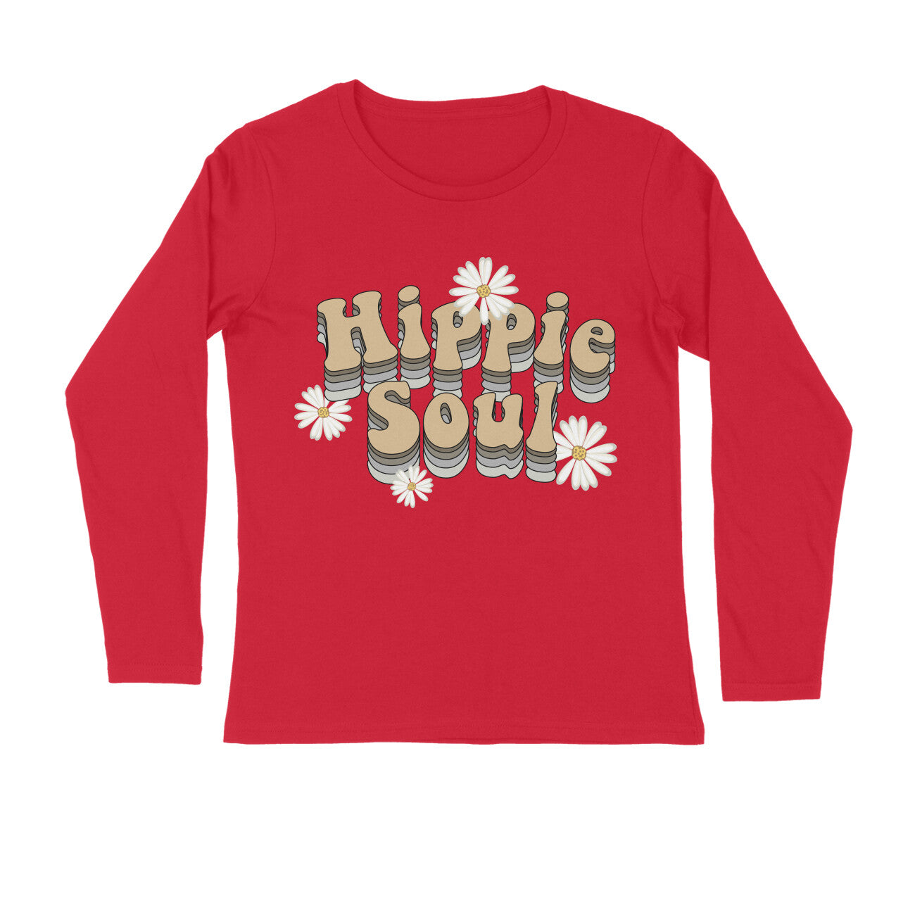 Women's Full Sleeves T-shirt - Hippie Soul