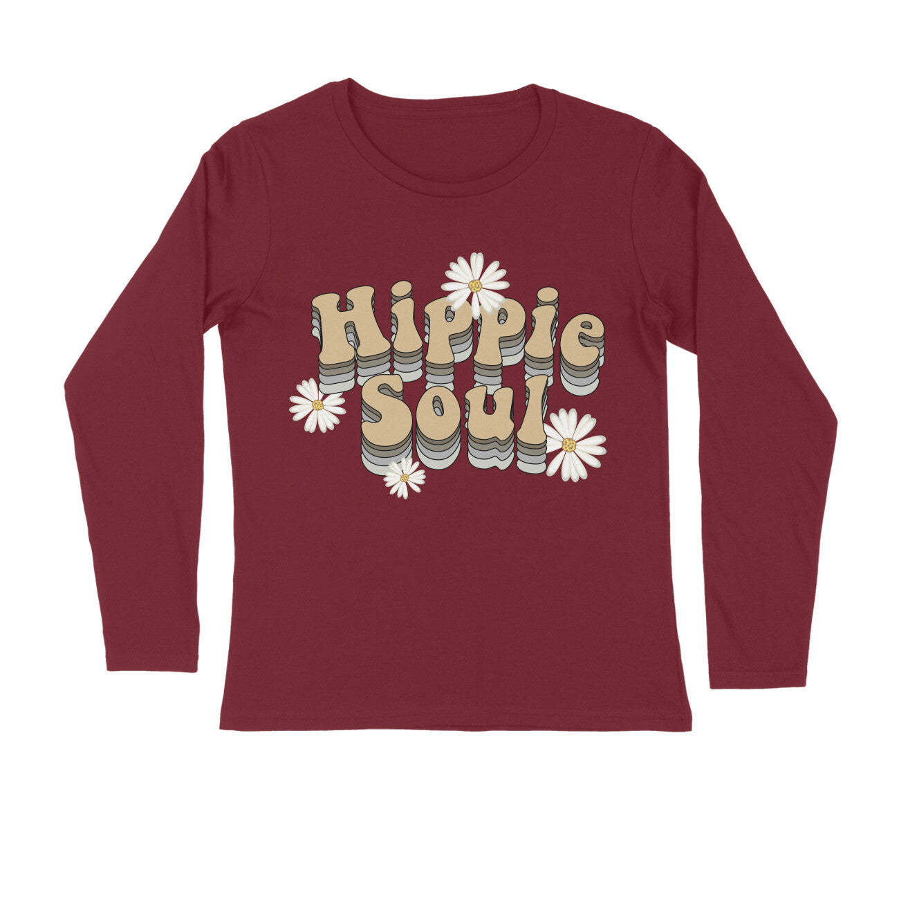 Women's Full Sleeves T-shirt - Hippie Soul