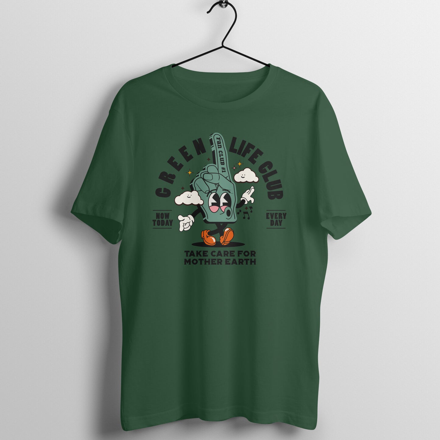 Men's Cotton T-shirt - Green Life Club
