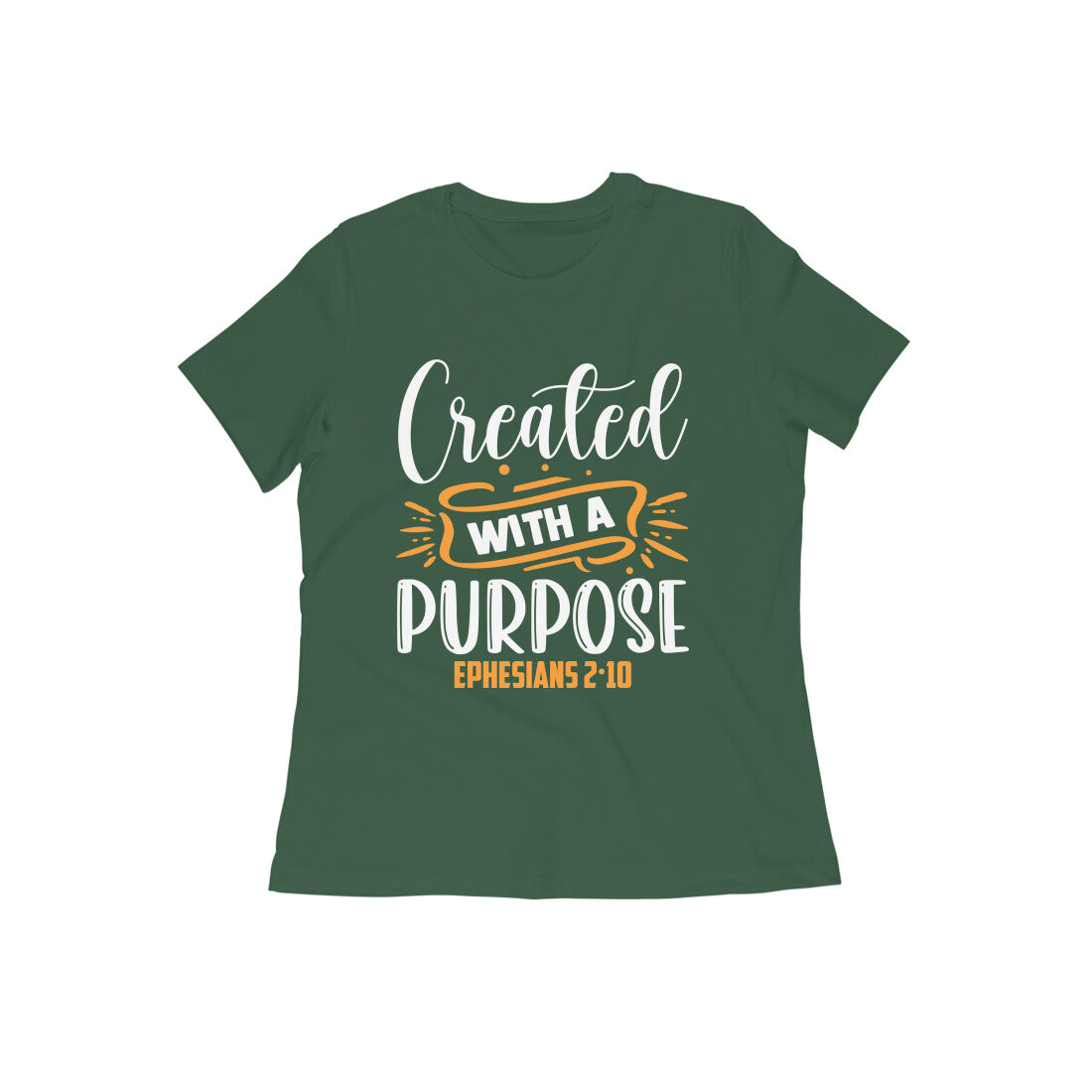 Women's Cotton Tshirt - Created With Purpose