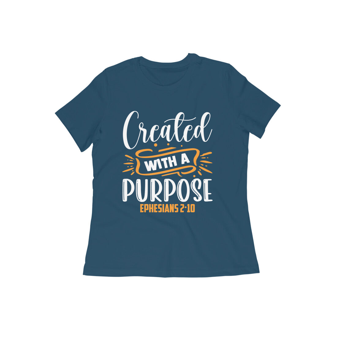Women's Cotton Tshirt - Created With Purpose