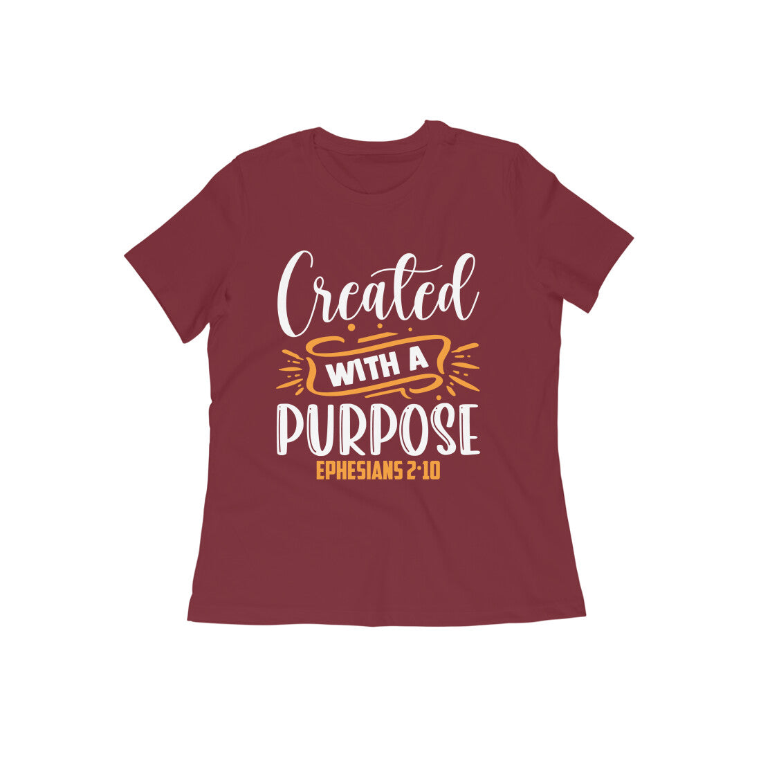 Women's Cotton Tshirt - Created With Purpose