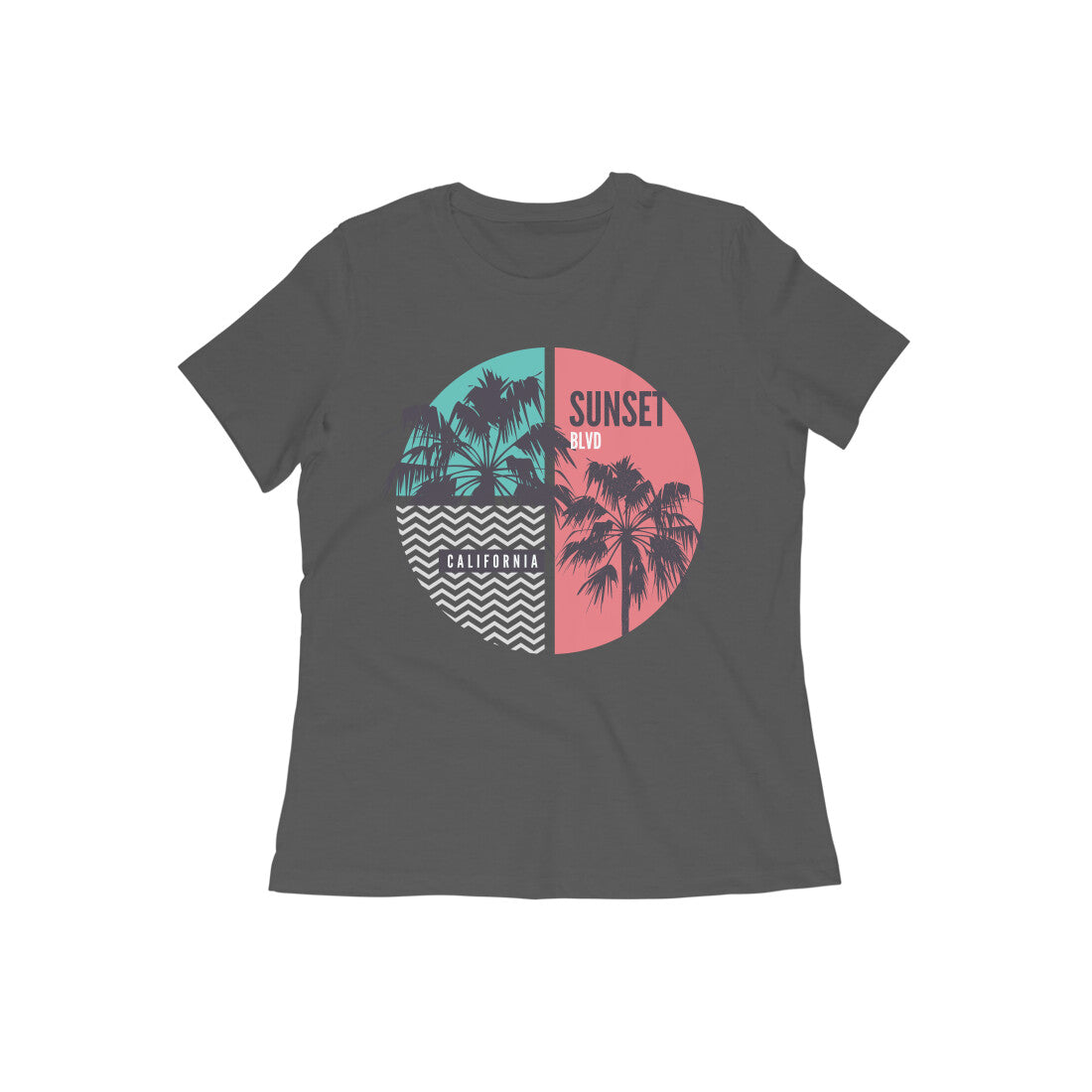 Women's Cotton Tshirt - Sunset