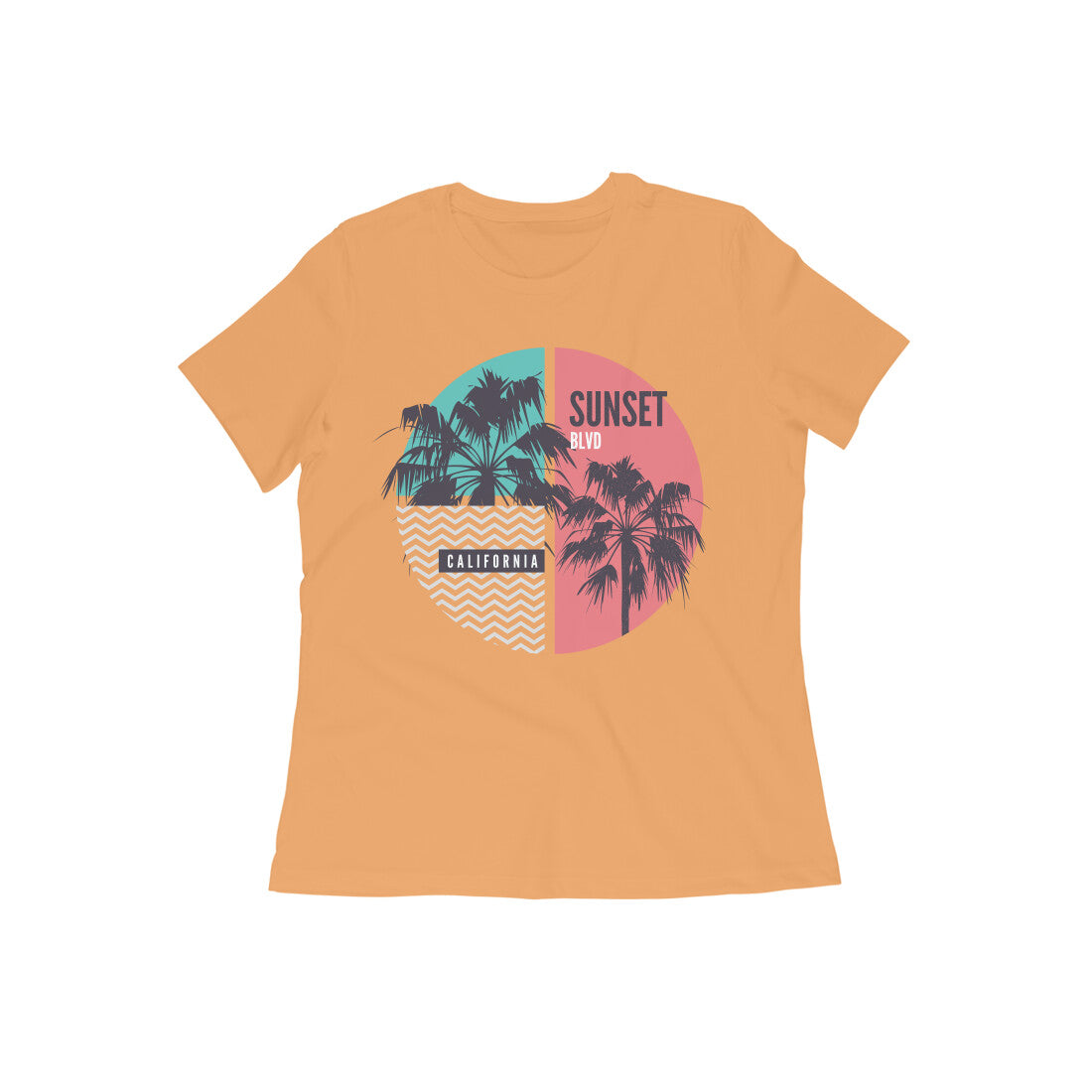 Women's Cotton Tshirt - Sunset