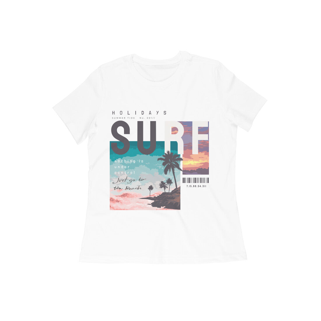 Women's Cotton Tshirt - SURF
