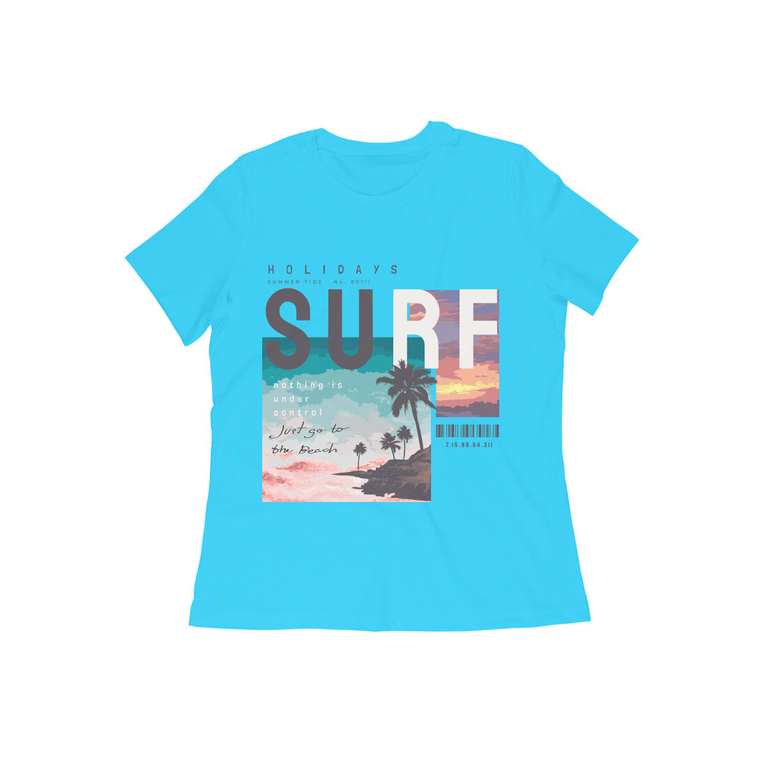 Women's Cotton Tshirt - SURF