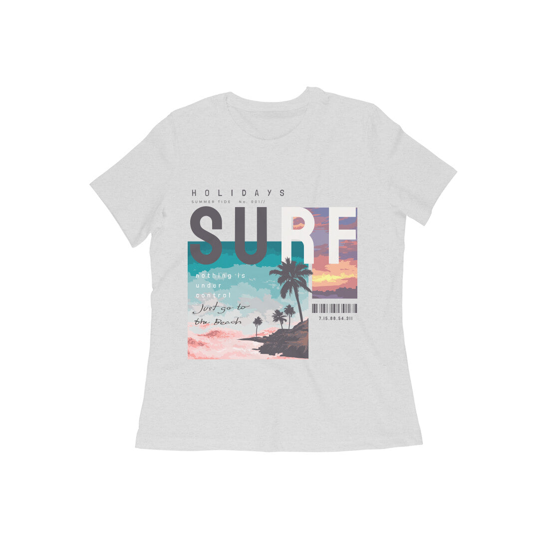 Women's Cotton Tshirt - SURF