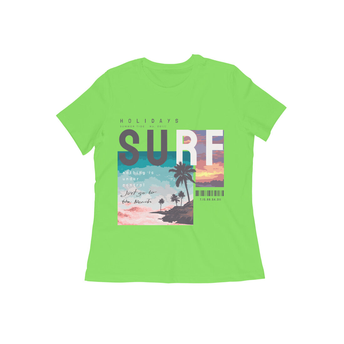 Women's Cotton Tshirt - SURF