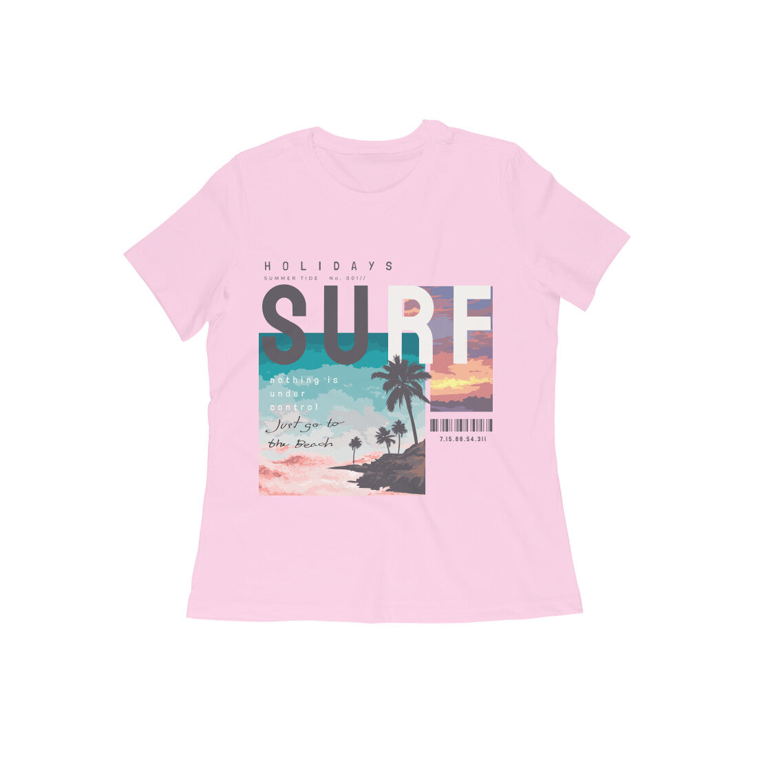 Women's Cotton Tshirt - SURF