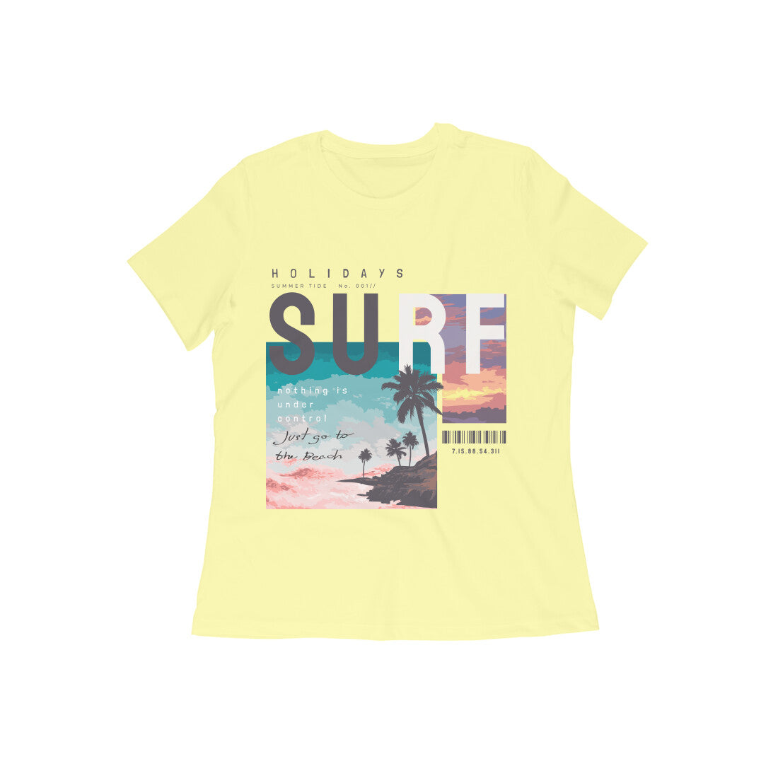 Women's Cotton Tshirt - SURF