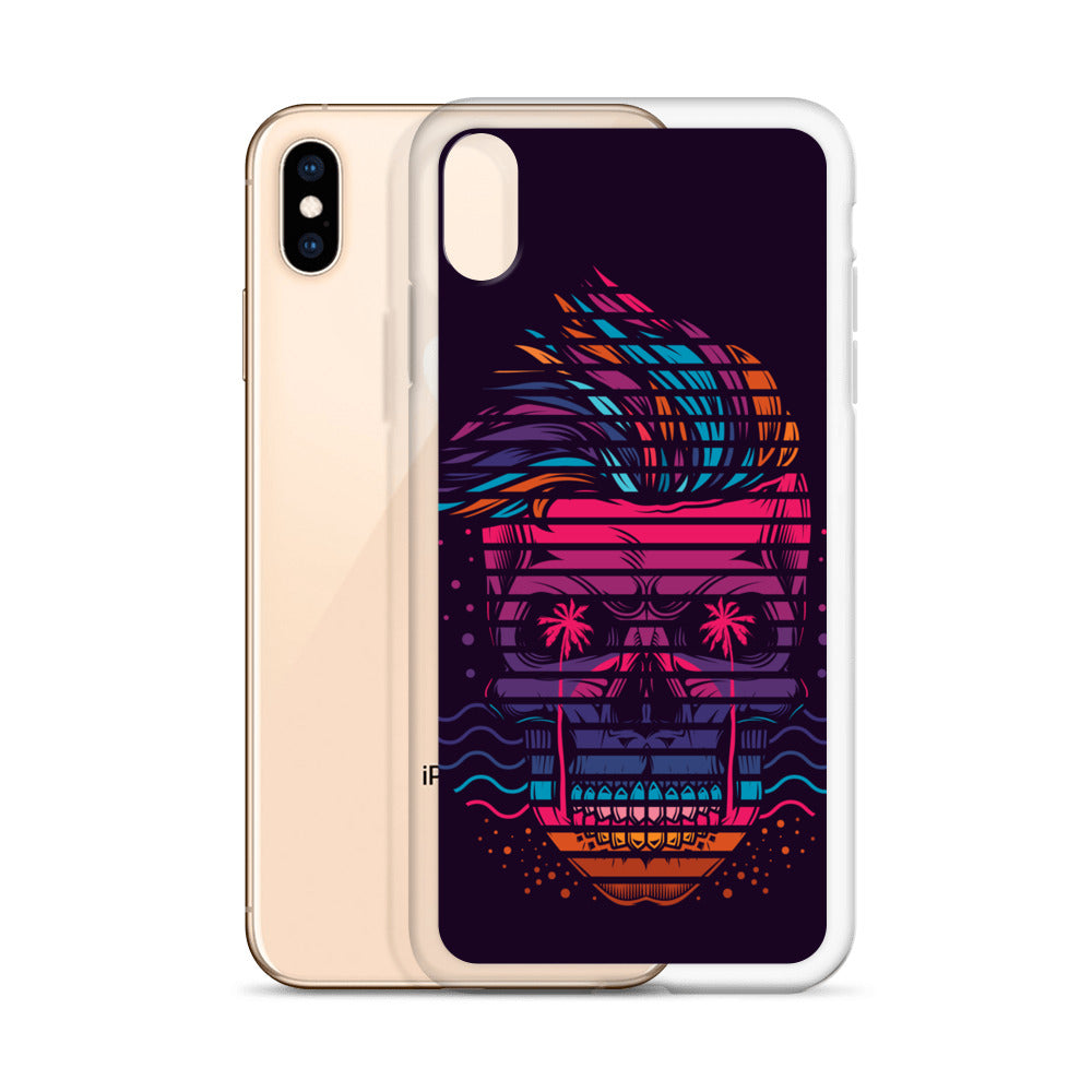 Neon Skull iPhone Case