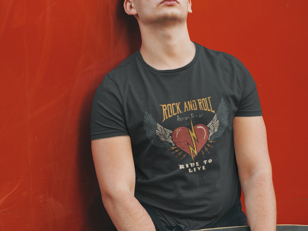 Men's Cotton Tshirt - Rock & Roll