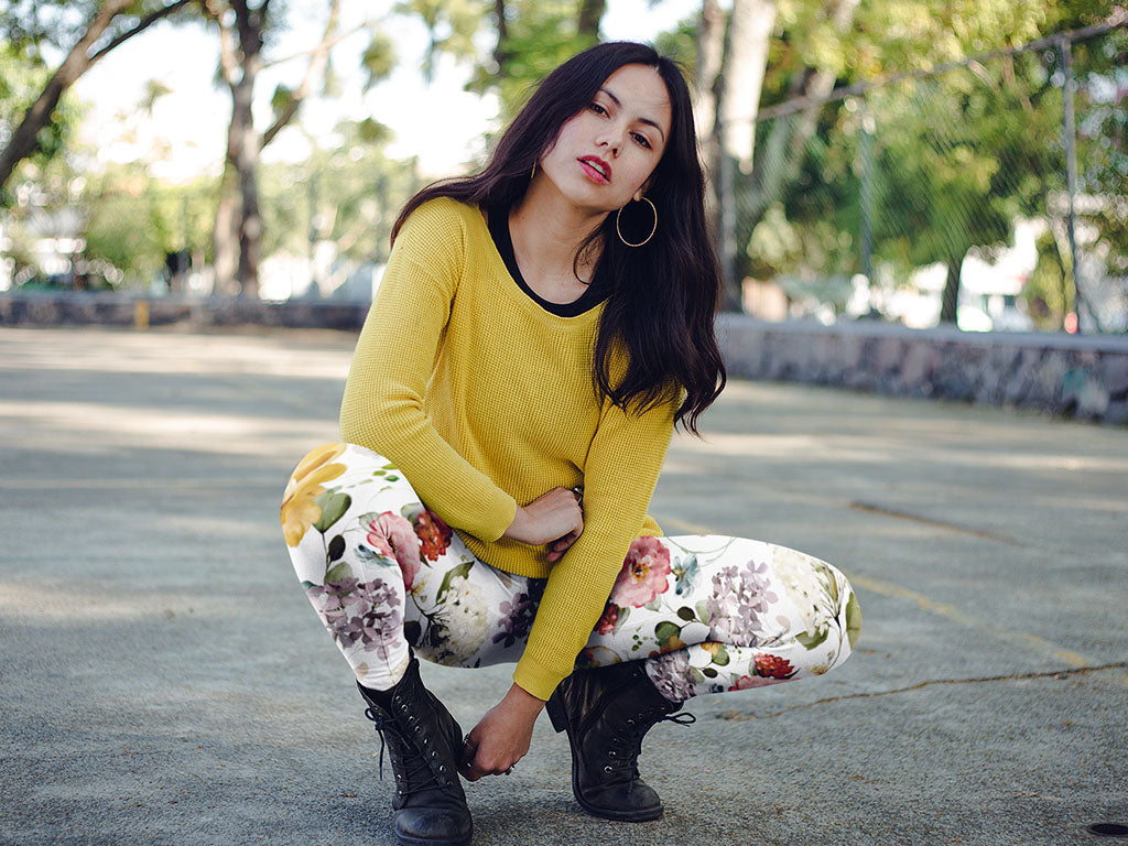 Women's Leggings - Floral Delight