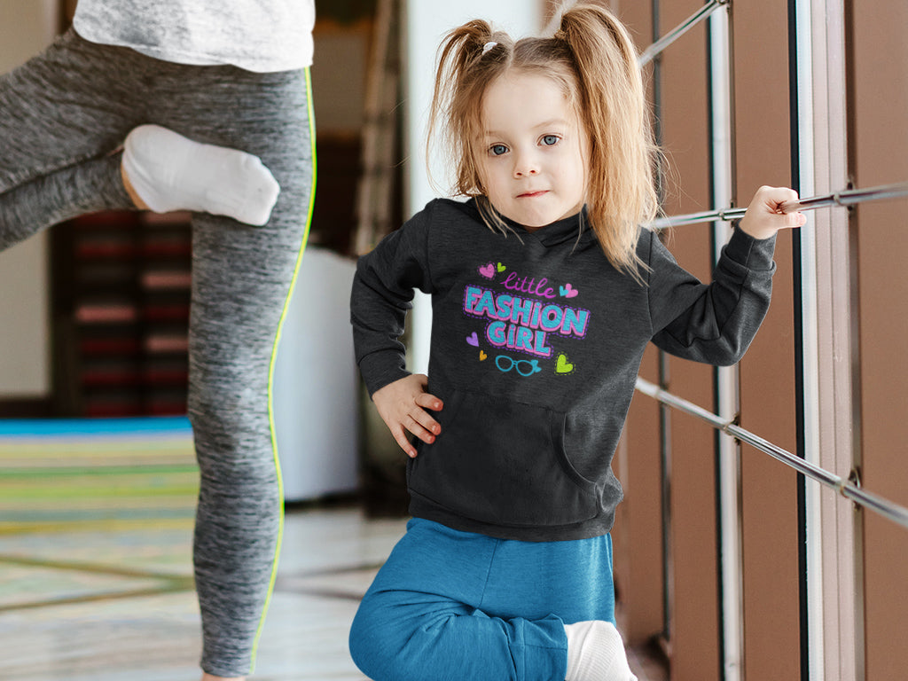 Kid's Hoodie Sweatshirt - Little Fashion Girl