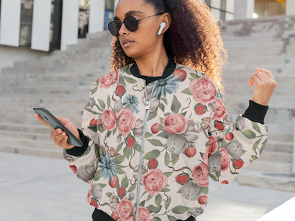 Women's Jacket - Floral Print