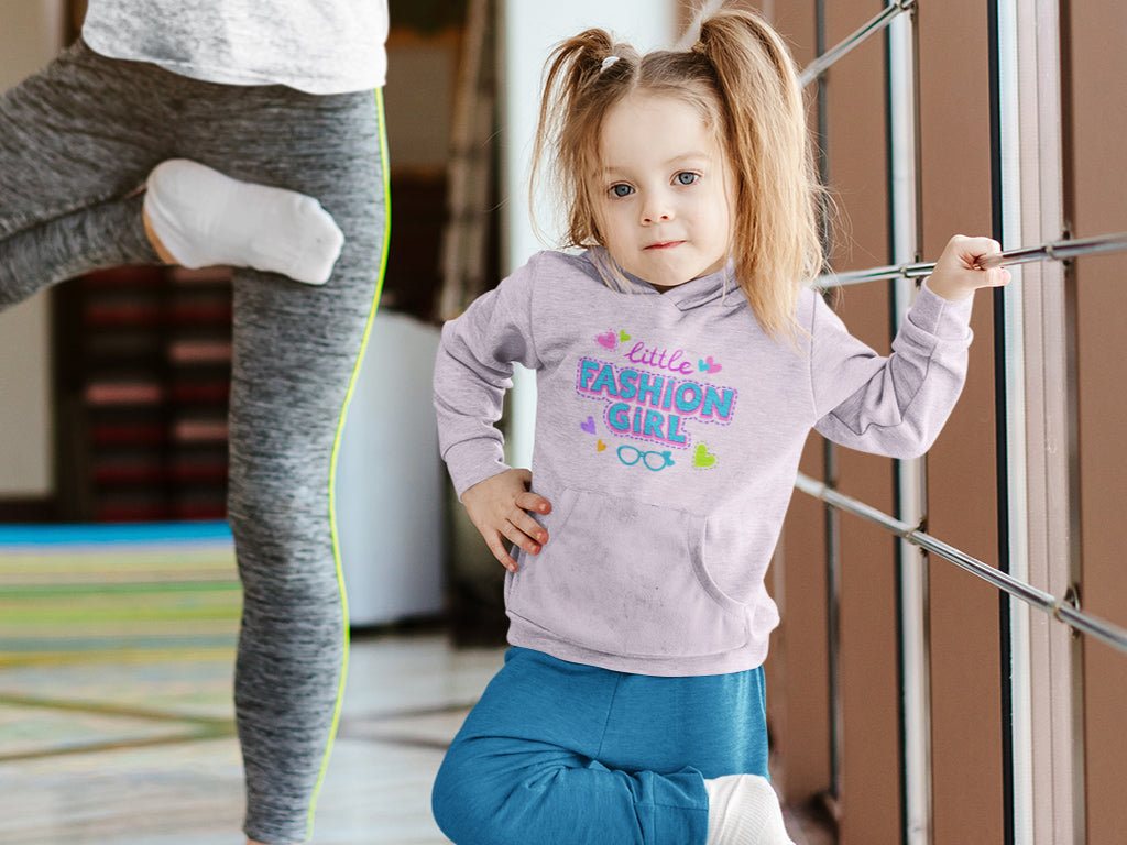 Kid's Hoodie Sweatshirt - Little Fashion Girl