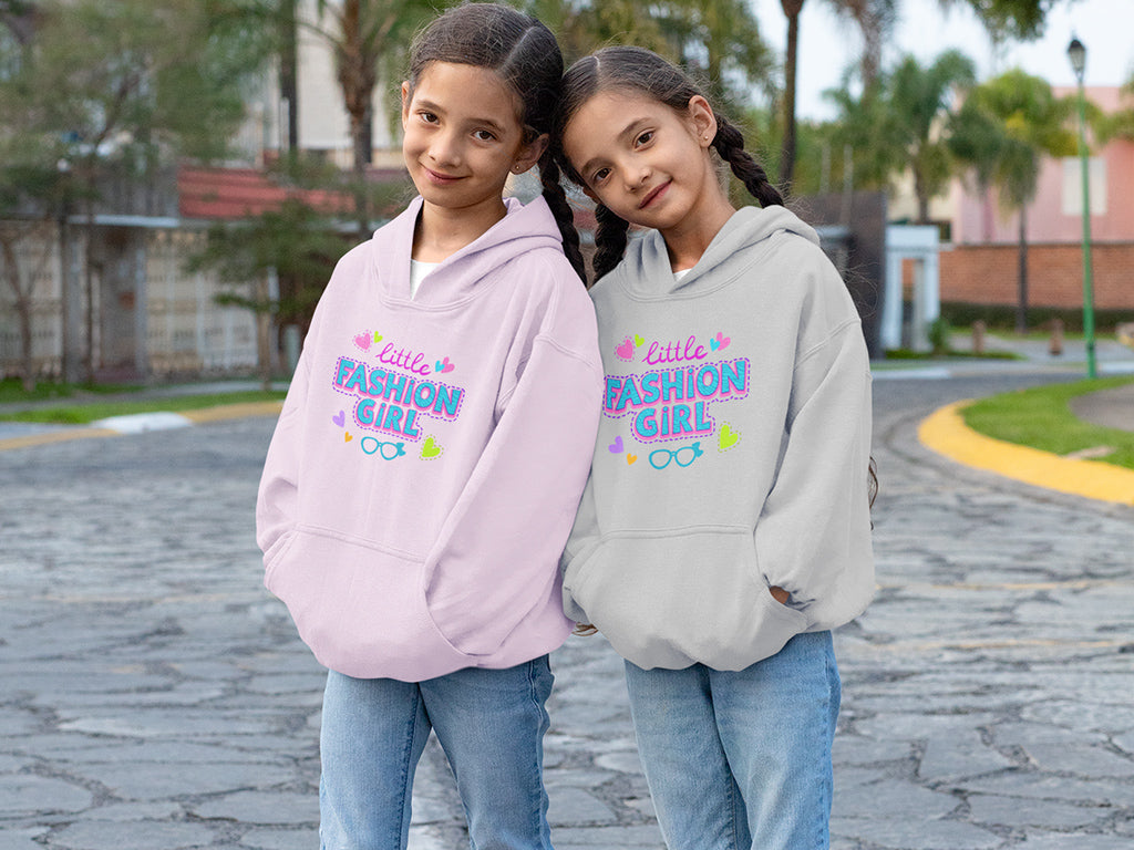 Kid's Hoodie Sweatshirt - Little Fashion Girl