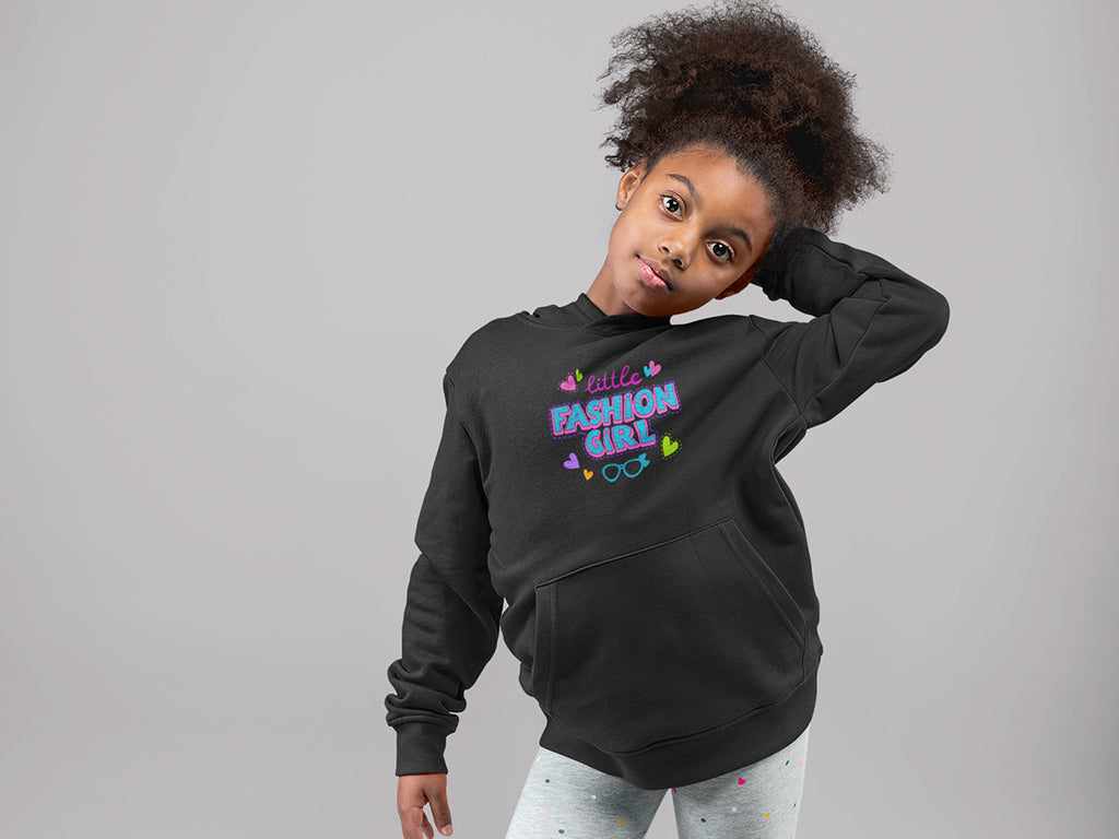 Kid's Hoodie Sweatshirt - Little Fashion Girl