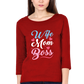 Women's 3/4 Sleeves T-shirt - Wife Mom Boss