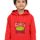 Kid's (Girls) Hoodie Sweatshirt - Girls Can Do Anything