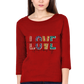 Women's 3/4 Sleeves T-shirt - LOVE