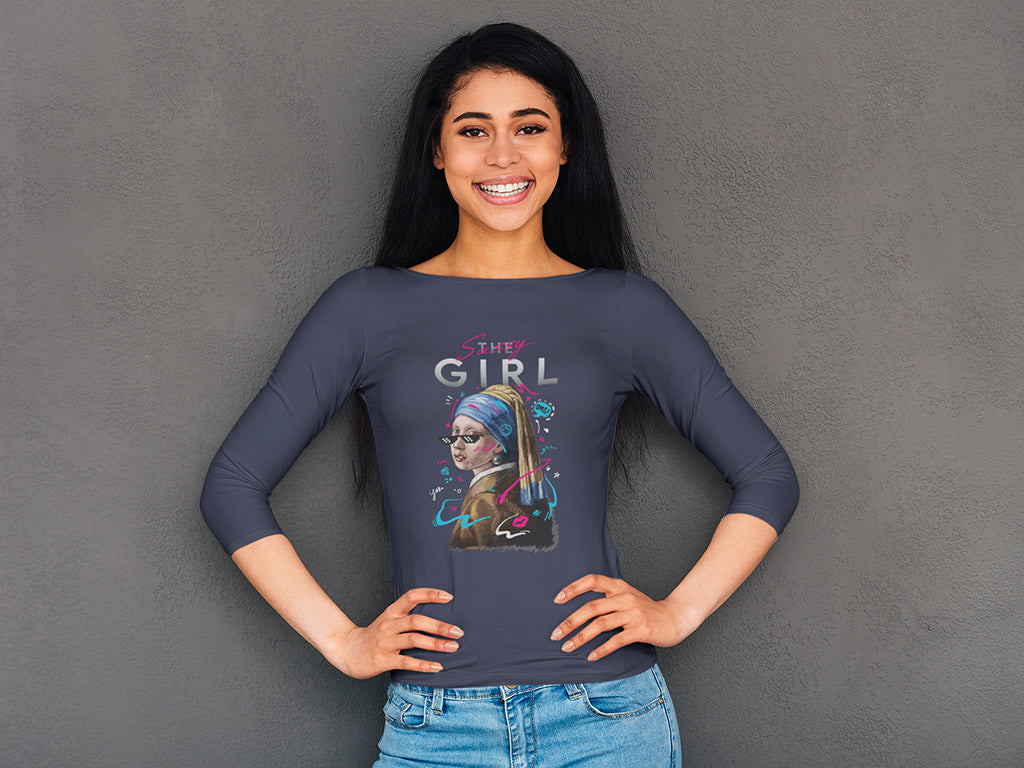 Women's 3/4 Sleeves T-shirt - Sassy Girl