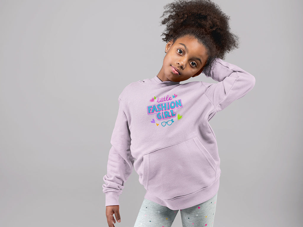 Kid's Hoodie Sweatshirt - Little Fashion Girl