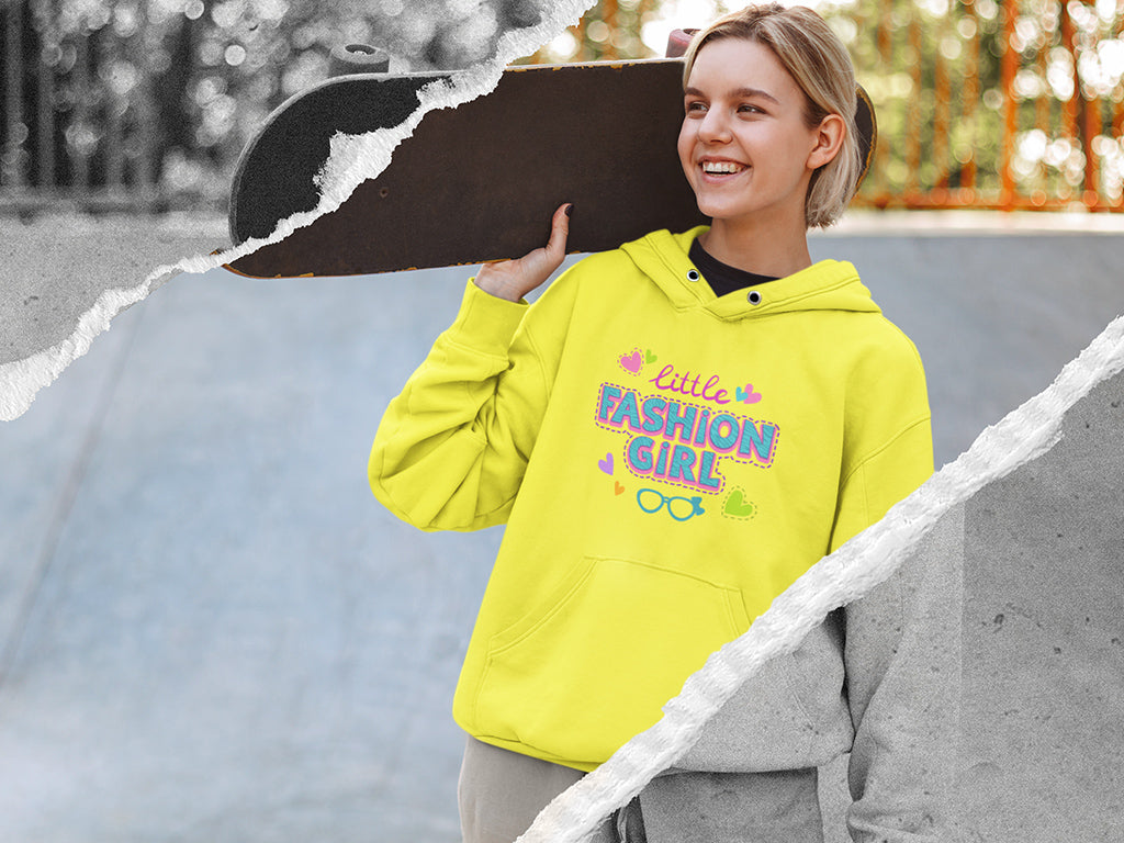 Kid's Hoodie Sweatshirt - Little Fashion Girl