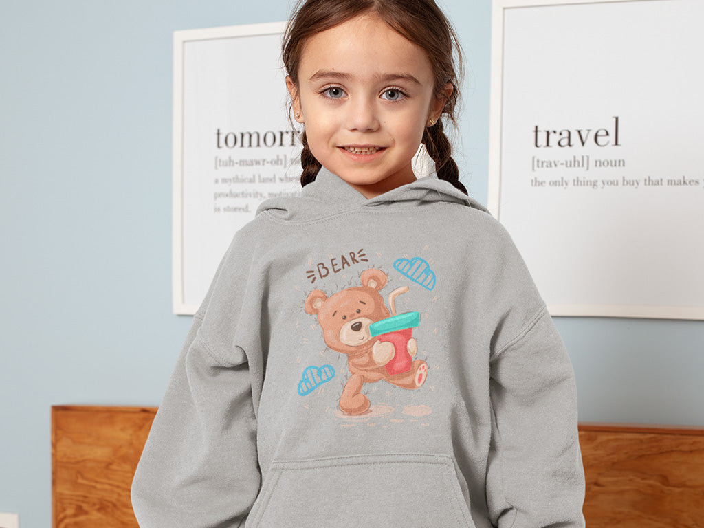 Kid's Hoodie Sweatshirt - Bear!