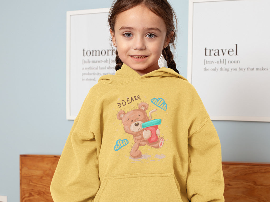 Kid's Hoodie Sweatshirt - Bear!
