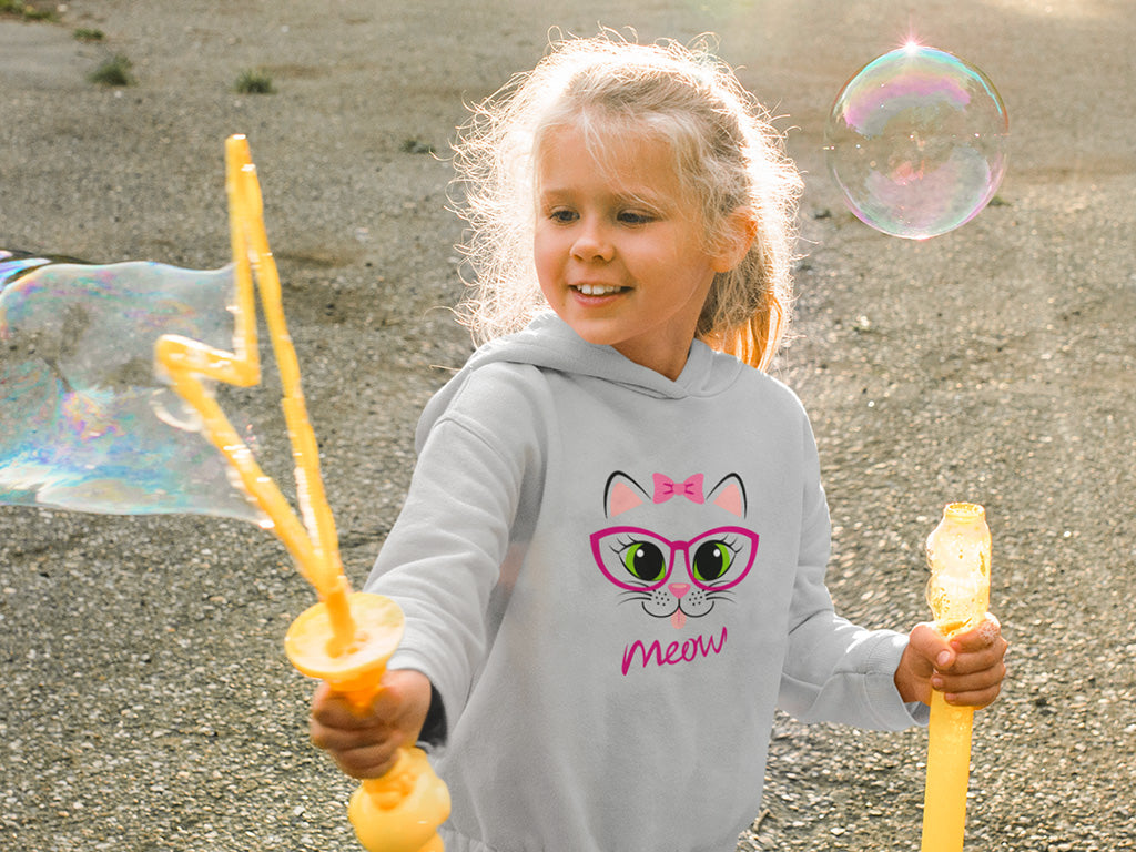 Kid's Hoodne Sweatshirt - Meow