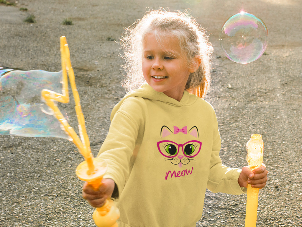 Kid's Hoodne Sweatshirt - Meow
