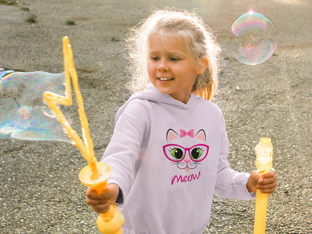 Kid's Hoodne Sweatshirt - Meow