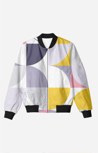 Women's Bomber Jacket - Creative Abstract Design