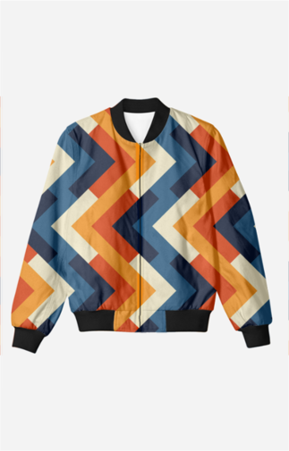 Men’s Bomber Jacket - Creative Lines