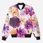 Women's Jacket - Purple Floral Print