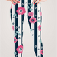Women's Leggings - Floral Stripes