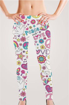 Women's Leggings - Love Peace