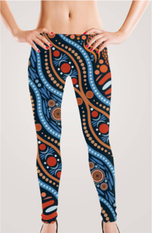 Women's Leggings - Abstract Design Print